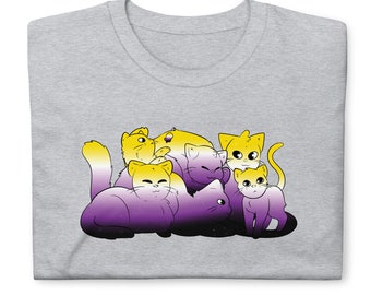 Nonbinary Cats T-Shirt - Nonbinary Cats Shirt - Pride T-Shirt - Pride Shirt