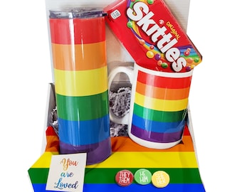 Pride Gift Box - Pride Gift Basket - Pride Pride - LGBTQIA+ Gift Box - Rainbow Gift Box