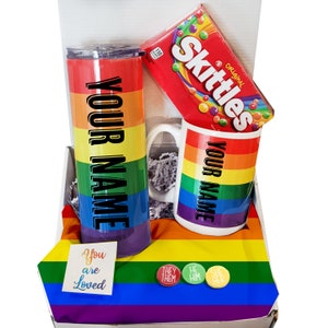 Pride Gift Box Pride Gift Basket Pride Pride LGBTQIA Gift Box Rainbow Gift Box image 2