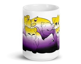 Nonbinary Cats Mug - Pride Mug