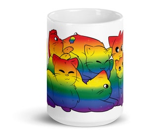 Rainbow Cats Mug - Pride Mug