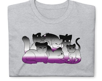 Asexual Cat T-Shirt - Asexual Cat Shirt - Asexual Shirt - Pride T-Shirt - Pride Shirt