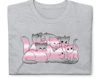 Demigirl Cat T-Shirt - Demigirl Cat Shirt - Pride T-Shirt - Pride Shirt