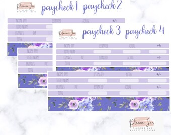 April Paycheck Budget Planner Sticker Kit, Paycheck Budgeting Kit for 7x9 Erin Condren Monthly Planner, Gift for Anyone