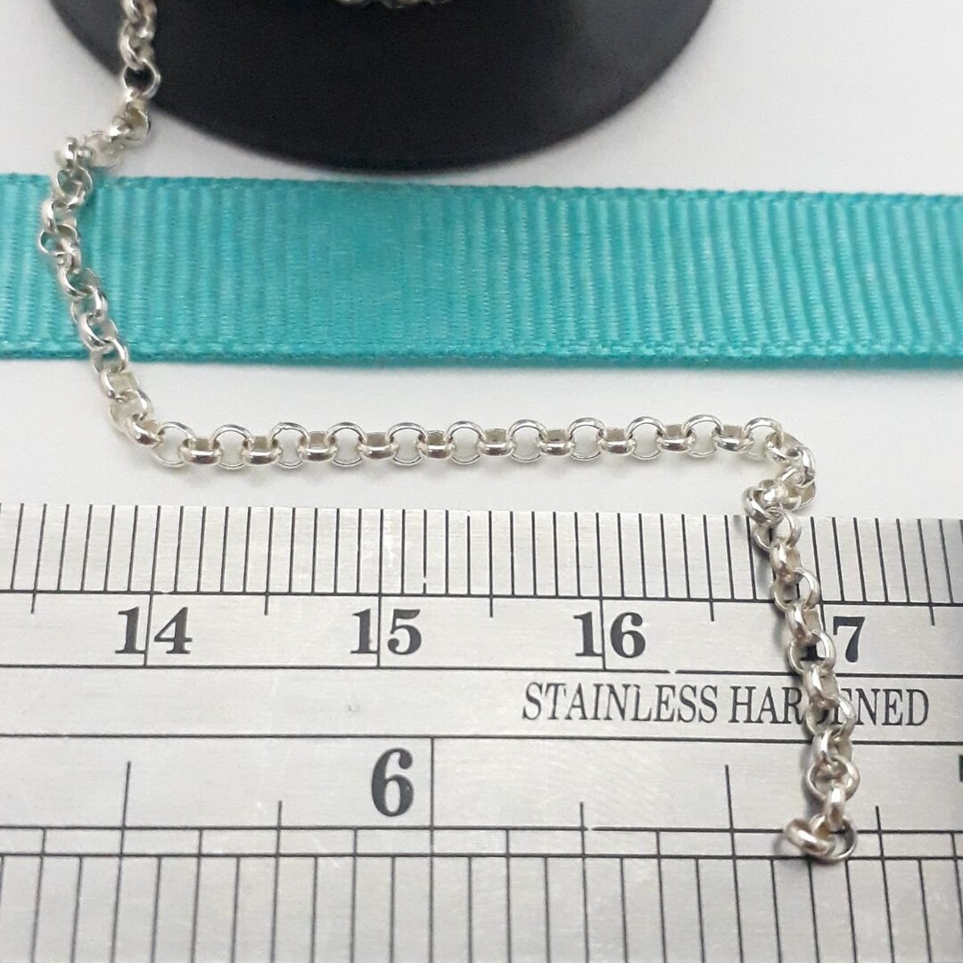 925 Shiny Silver Rolo Chain,bulk Rolo Chain,bulk Anklet ,chain for Make