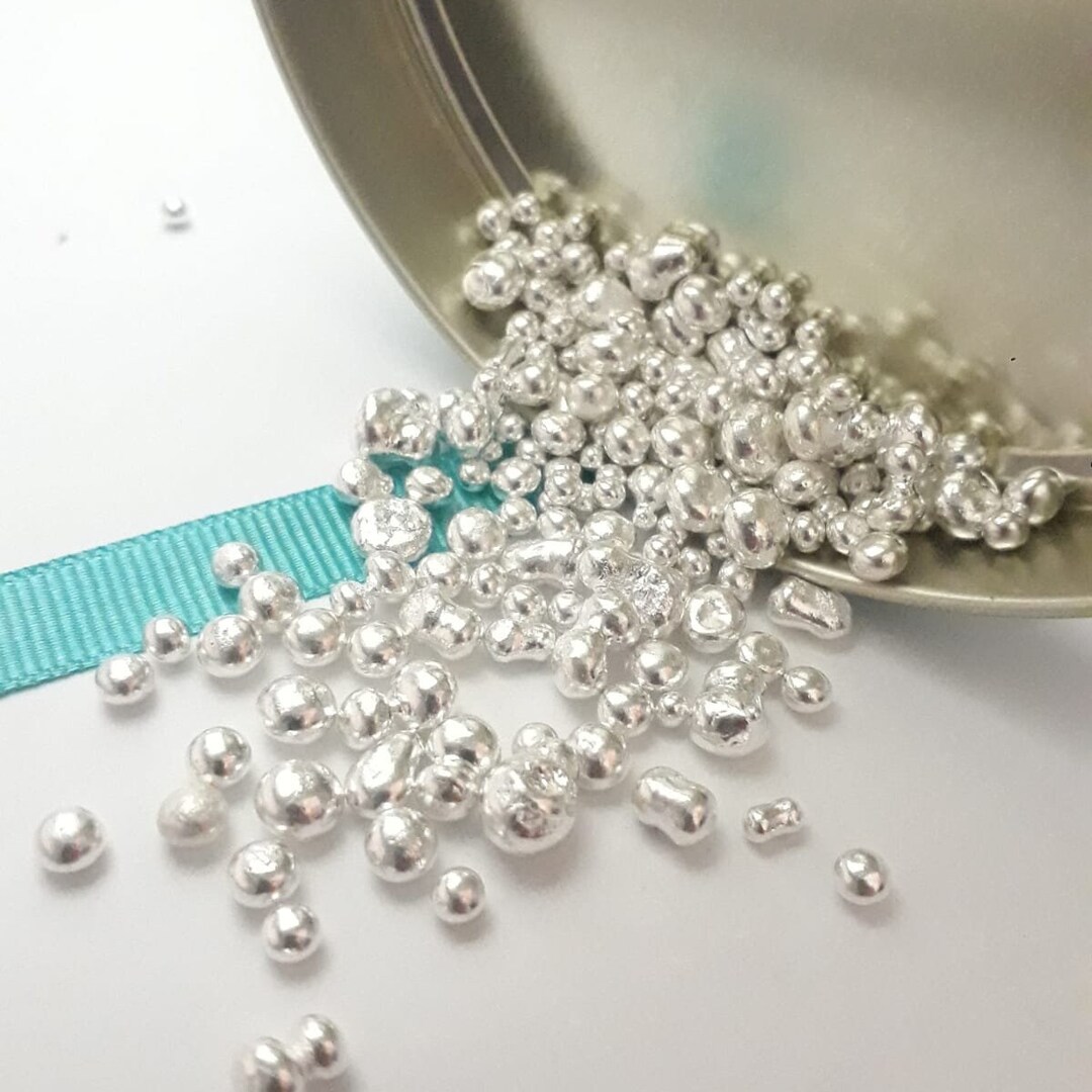 25 Grams 99.9 High Quality Fine Silver,pure Silver Nuggets,raw Silver Beads, 99.99 Fine Silver