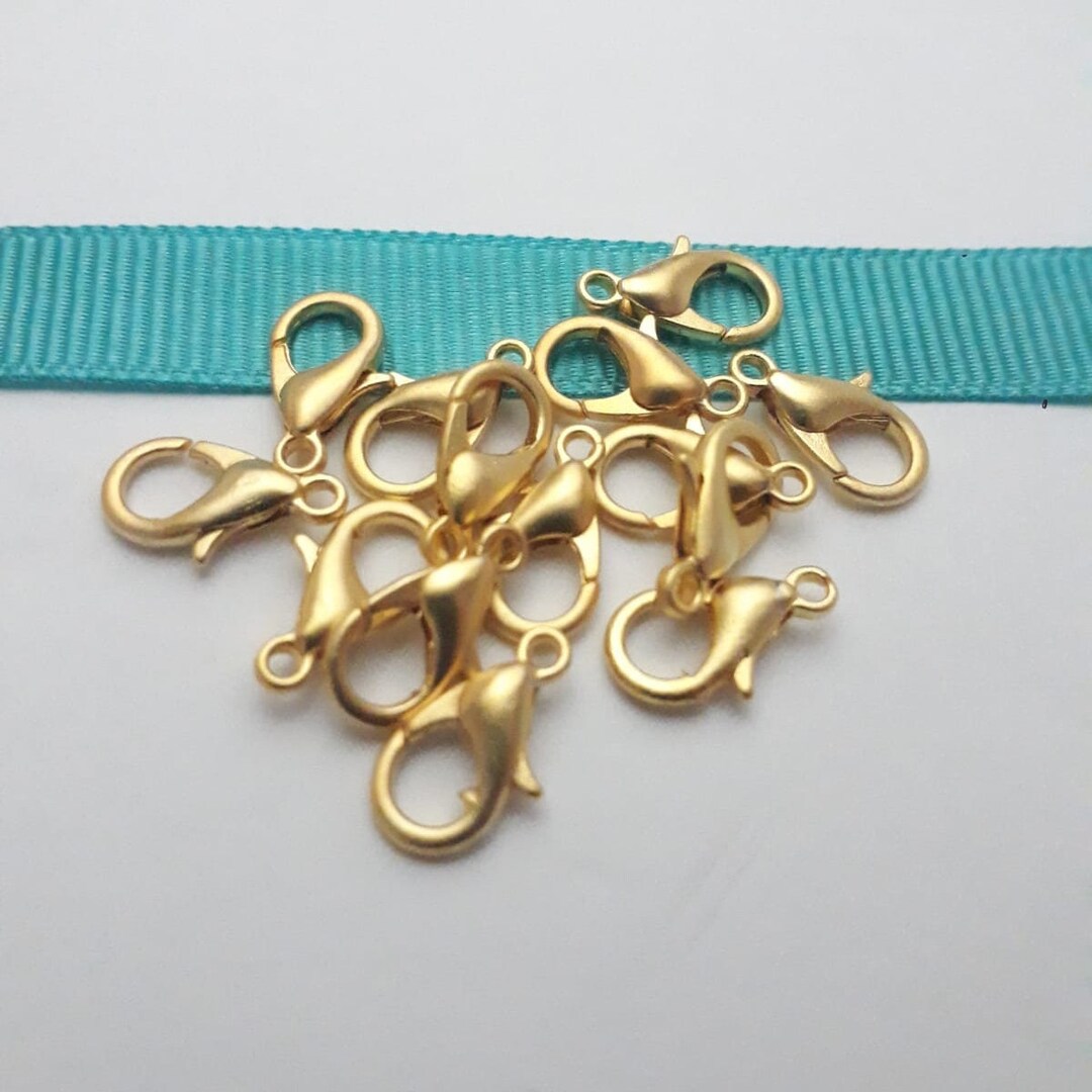 Mini Gold Clasp 10.6mm X 6.7mm Lobster Claw Clasps Jewelry Making Closure  Supply