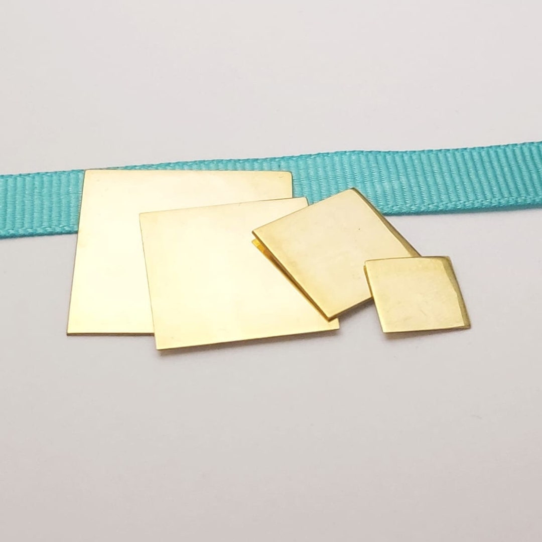 14k Solid Yellow Gold Sheet,real Yellow Gold Blanks ,14k Gold Square