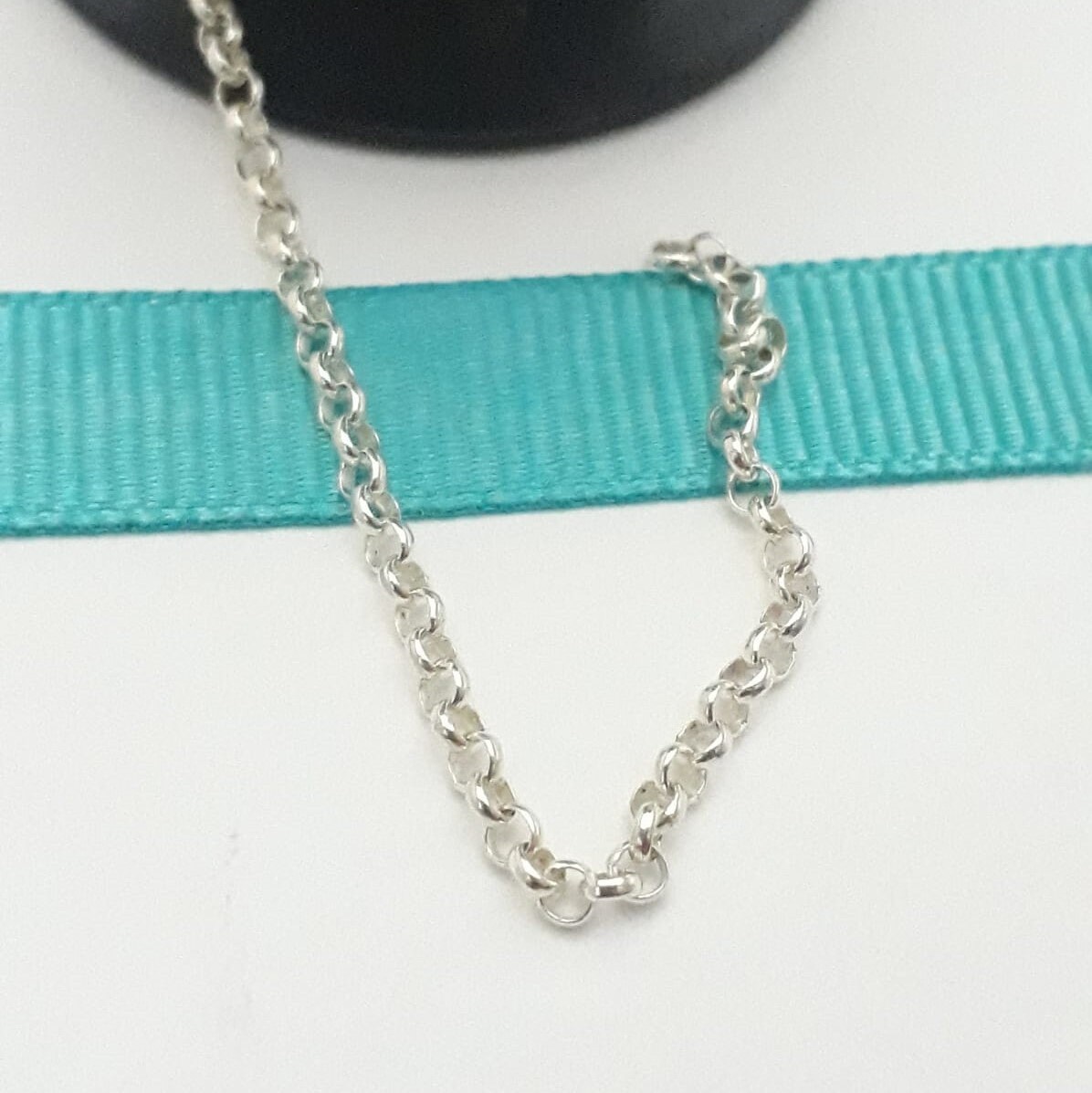 925 Shiny Silver Rolo Chain,bulk Rolo Chain,bulk Anklet ,chain for Make