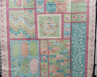 Handmade "Under the Veranda" Quilt by Amanda Murphy Bella Fabrics