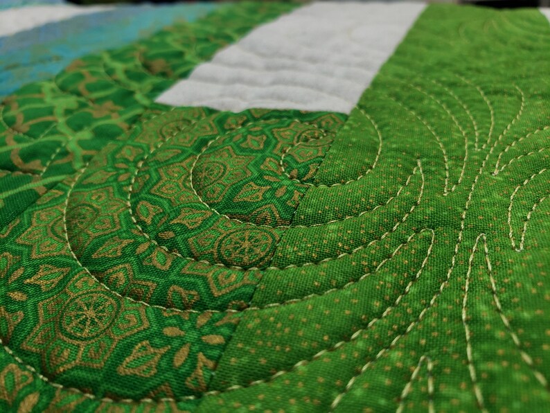 Handmade Ginger Stalks Quilt pattern by Beyond the Reef