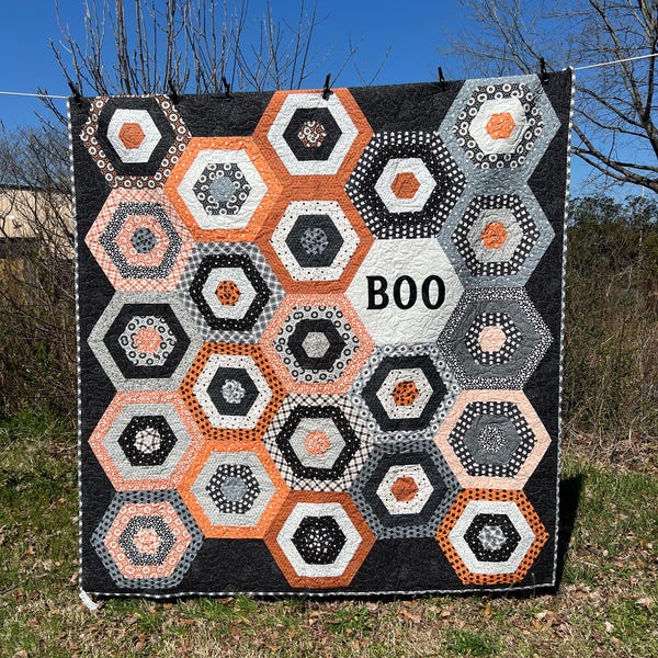 Handmade 'Boo' Quilt