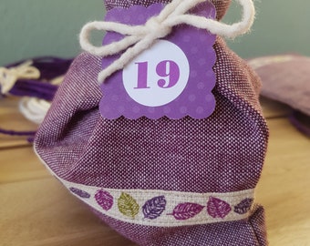 Adventskalender lila