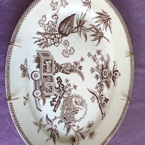 Antique Thomas Elsmore & Son Parisian Granite 1878 Platter