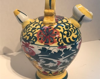Spanish Botijo hand painted jug