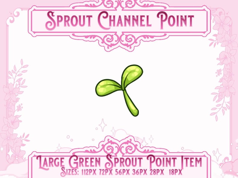 Green Sprout Twitch Channel Points Icon: Stream Reward (digital ...