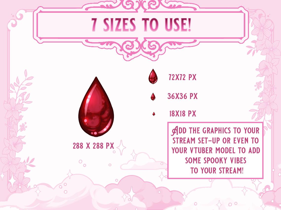 Blood Drop Twitch Channel Points Icon | Stream Rewards (digital ...