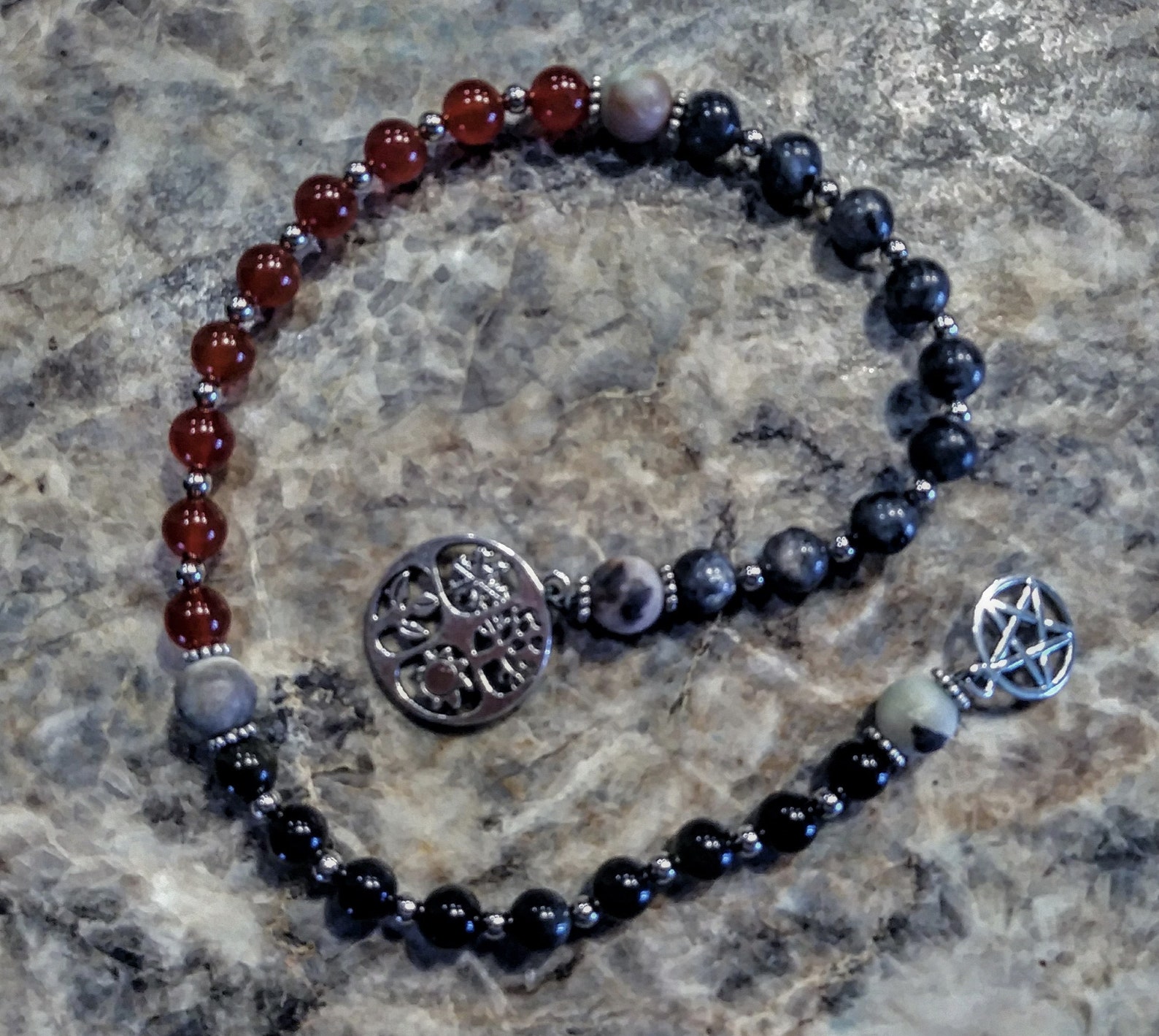 Four Elements Pagan Prayer Beads Etsy