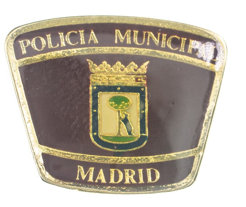 Spanish Police Lapel Pin Policia Municipal Madrid Etsy
