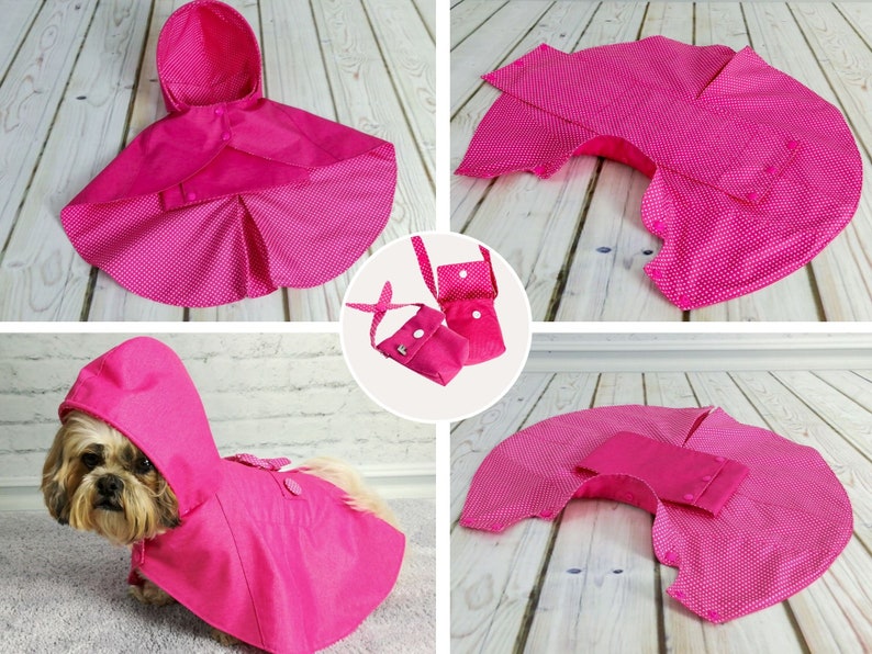 Beautiful Dog Raincoat PDF Sewing Dog Coat Patterns Size Etsy