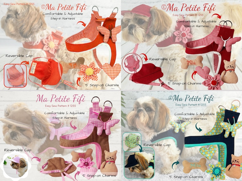 Comfy Stepin Dog Harness Sewing Pattern Pdf Instant Download Etsy Canada