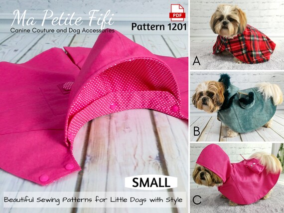 Beautiful Dog Raincoat Pdf Sewing Coat Patterns Size Hong Kong Beautiful Dog Raincoat Pdf Sewing, Dog Rain Coat Sewing Pattern