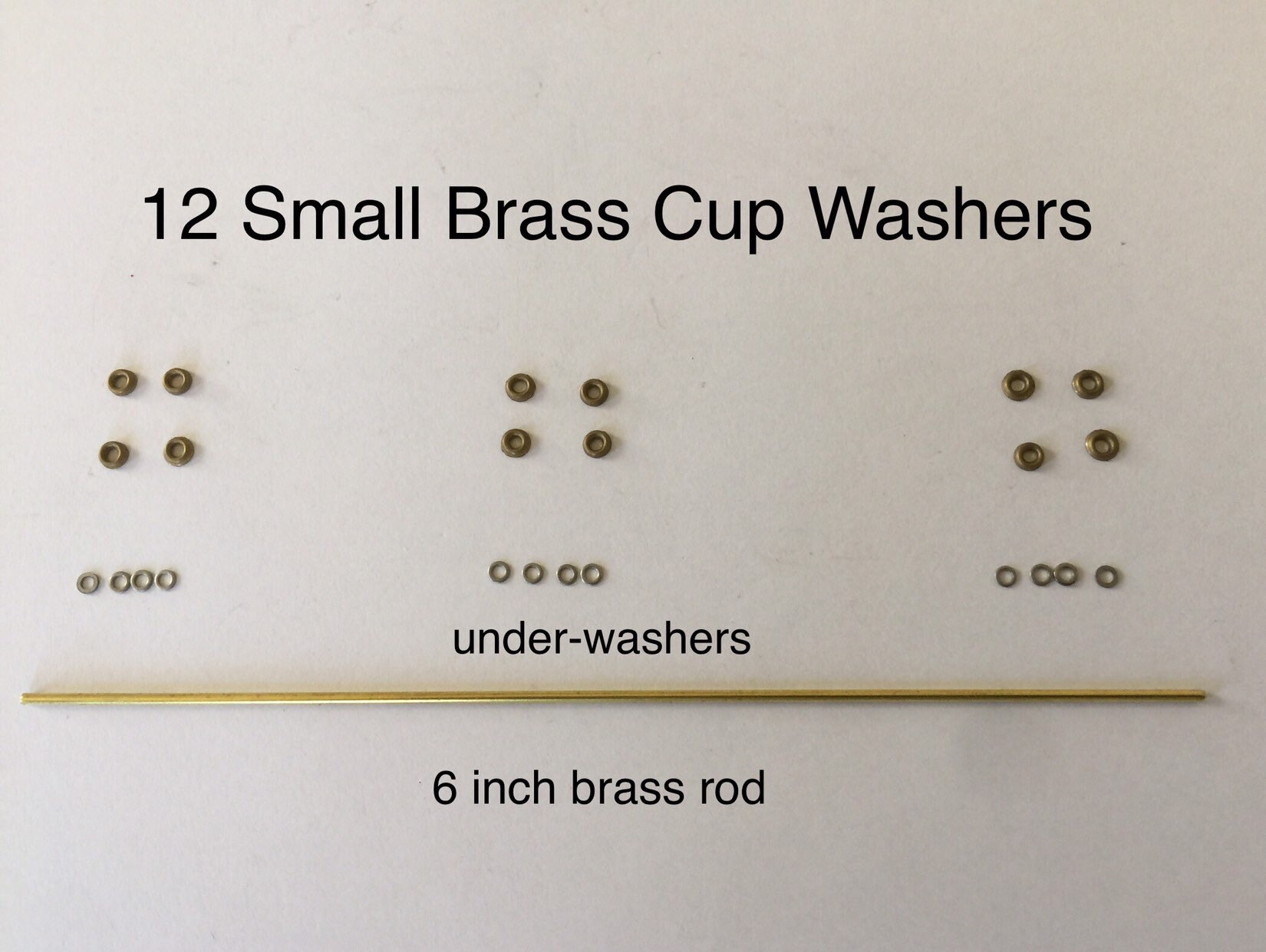 12 Pack Brass Replacement Kit Washers Pins for Repair of Straight Razor