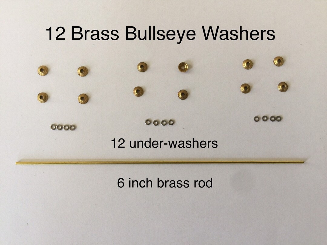12 Pack Brass Replacement Kit Washers Pins for Repair of Etsy