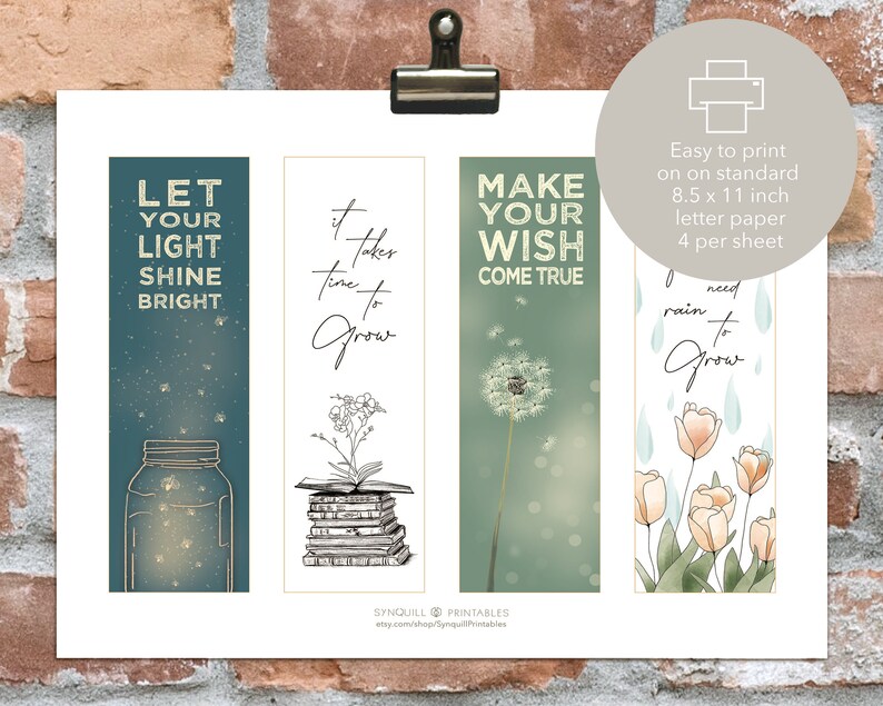 garden growth mindset bookmarks mindset quotes etsy