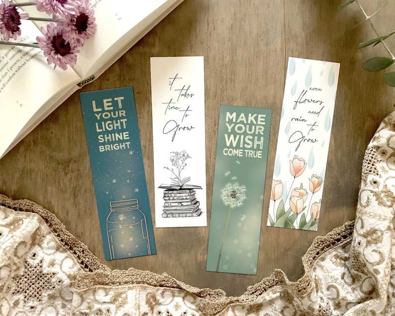 garden growth mindset bookmarks mindset quotes etsy