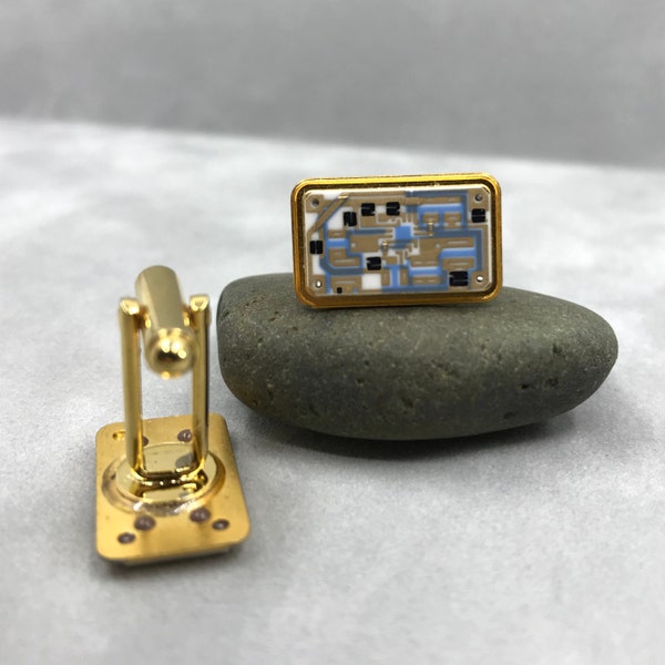 Circuit Board Cuff Link - Techie Gift - Electronic Cuff Links - Electrical Engineer Gift - Scientist Cuff Links - Gift for Him