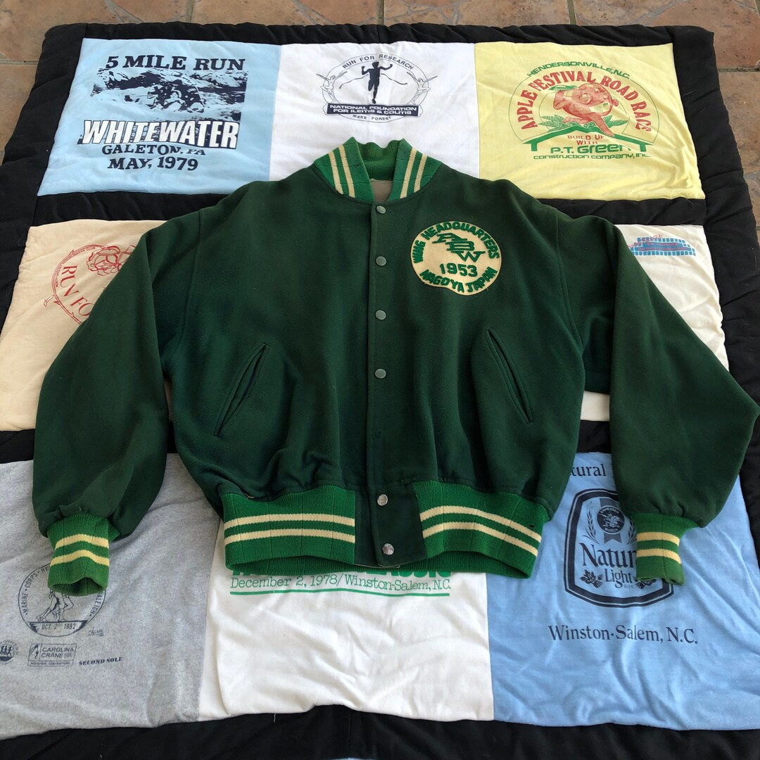 Vintage Nagoya Japan ABW Wing Headquarters Varsity Letterman Vintage Nagoya Japan ABW Wing Headquarters Varsity Letterman