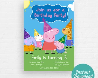 Featured image of post Peppa Pig Invitation Template