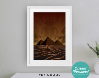 The Mummy Movie Poster: Minimalist Pyramid Art (Resizable Digital Download)