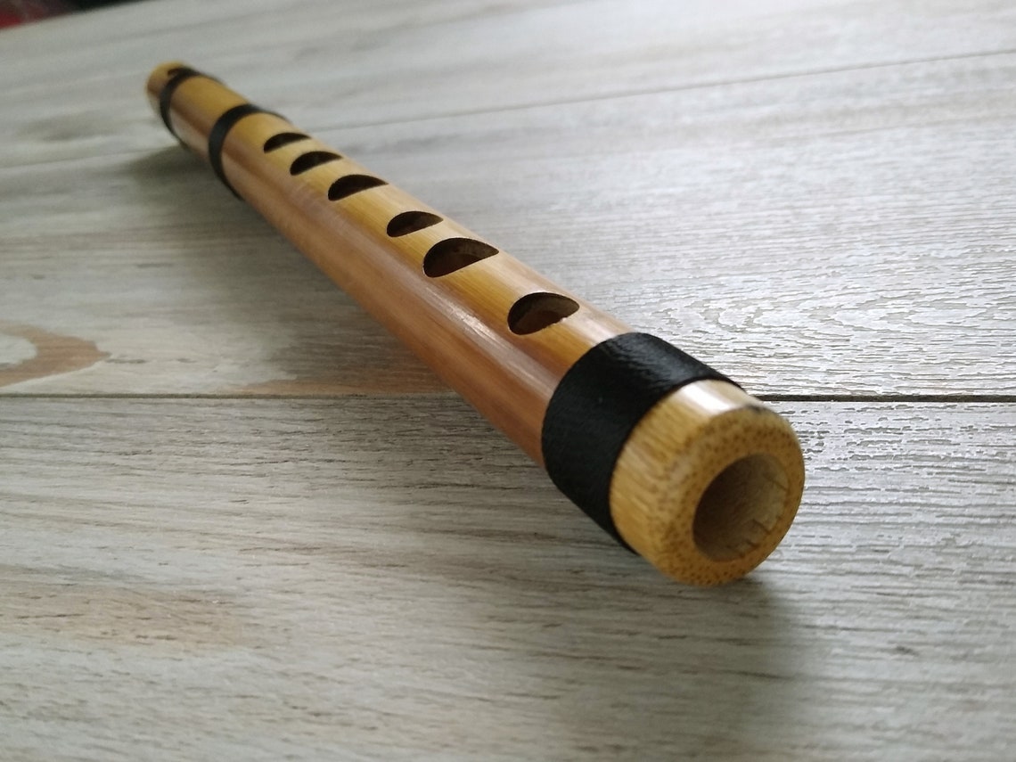 Bamboo Flute PinKullo Key in C with case Etsy