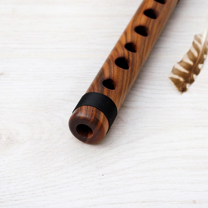 Quenilla Flute Professional handmade in Jacaranda Wood key in D (Re).