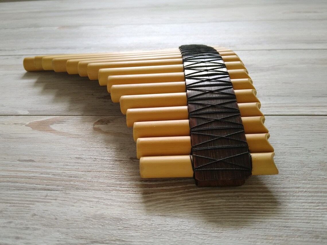 Panflute 15 Pipes Tunable Panpipe With Case Etsy