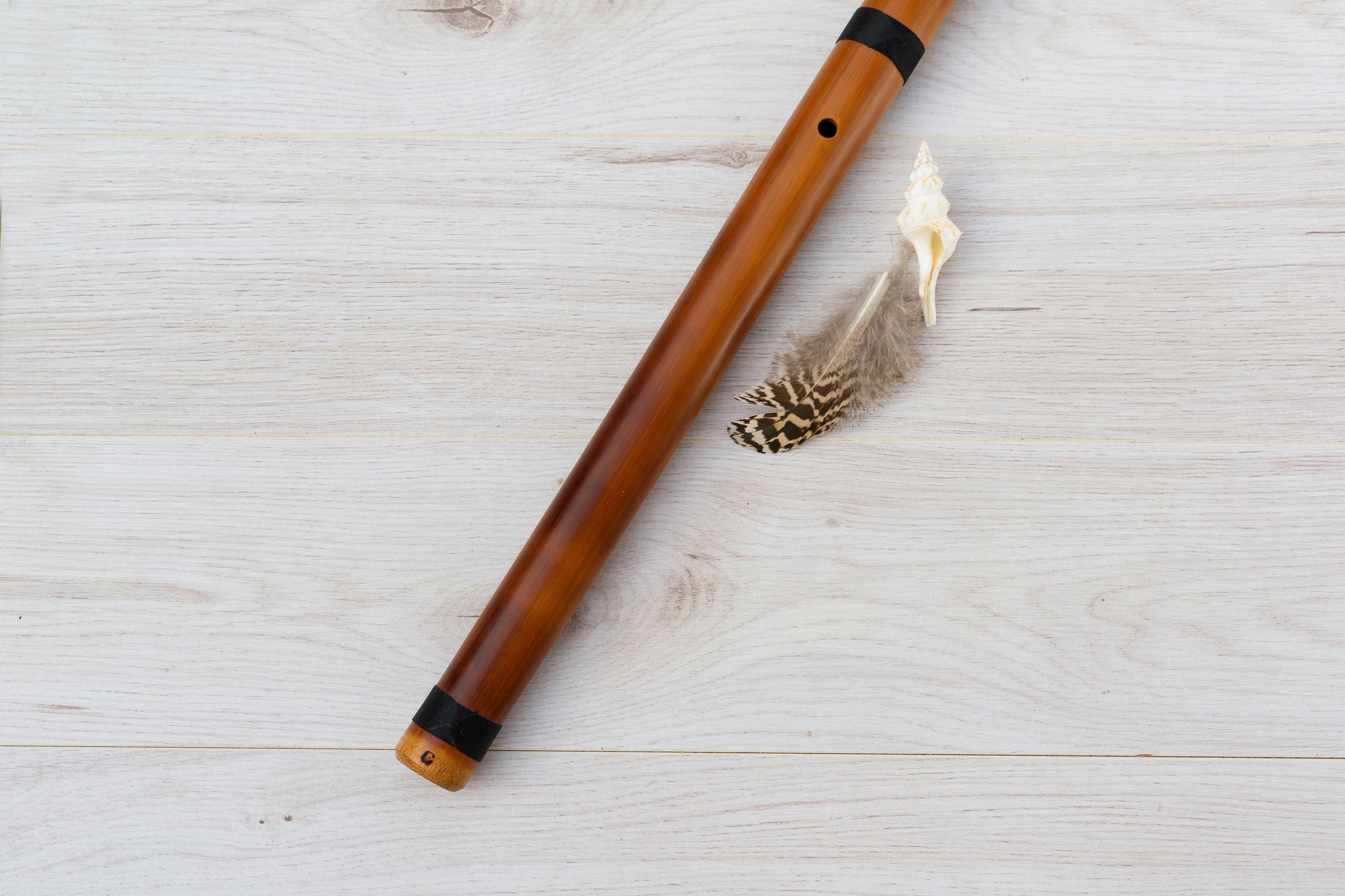 Quenacho Flute From Bamboo in Key C do With Case Etsy