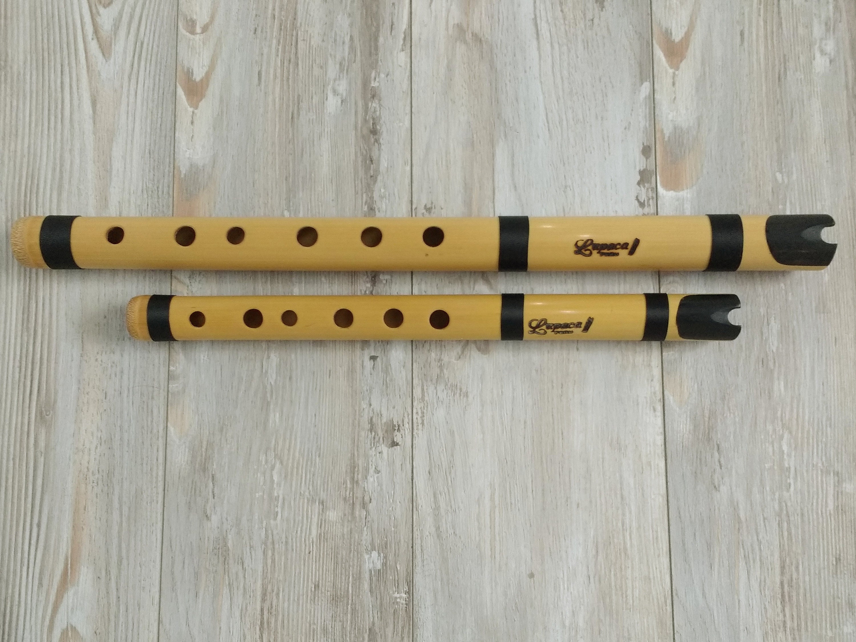 Kit of two Professional Quena Flutes with Mouthpiece from Etsy