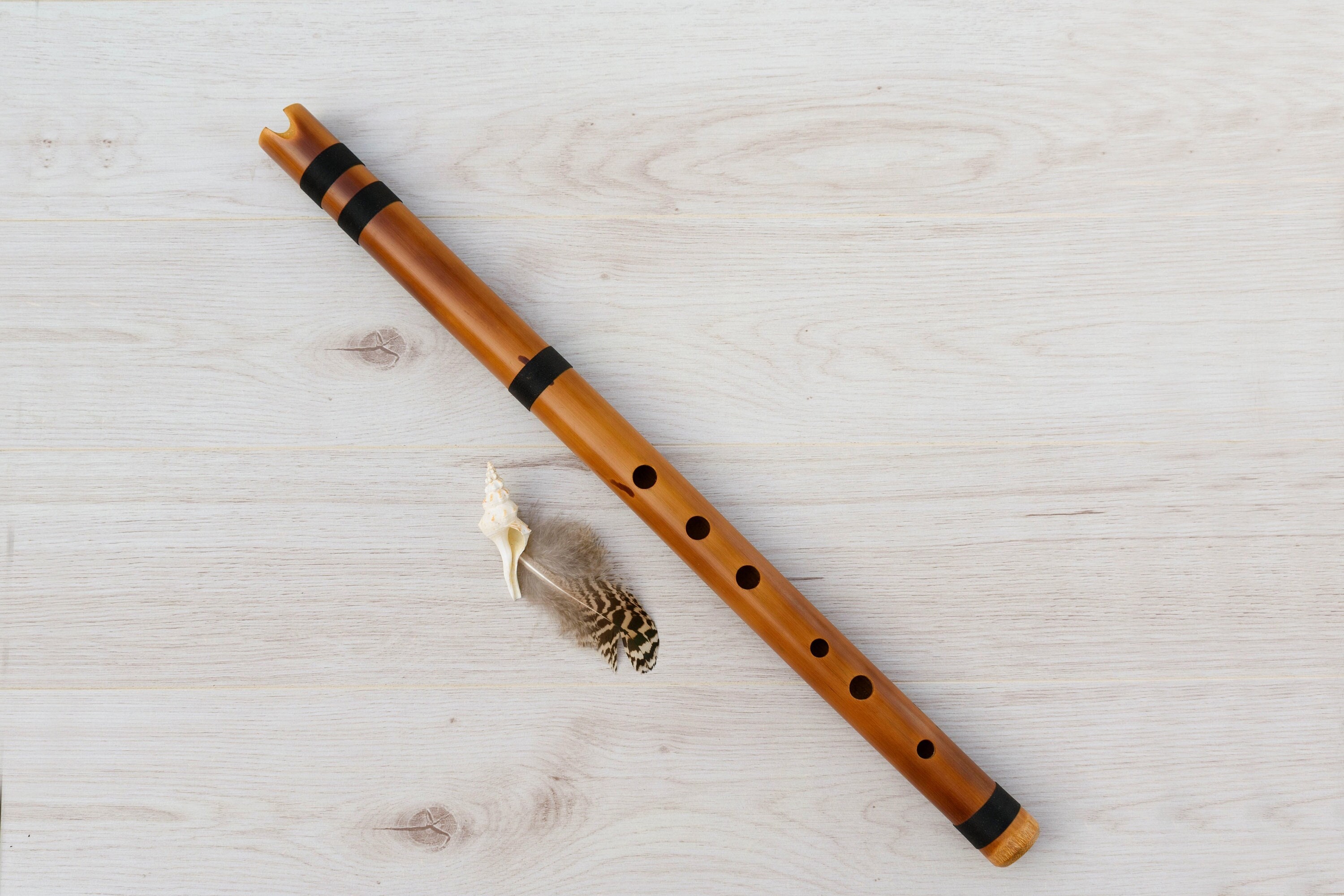 Quenacho Flute From Bamboo in Key C do With Case Etsy