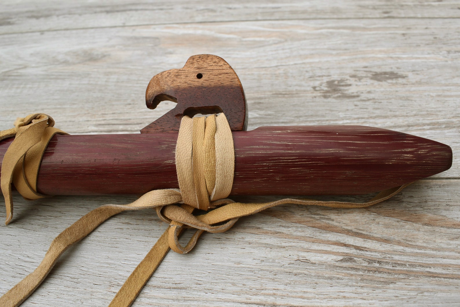 Native American Style Flute Moradillo Wood Eagle Etsy