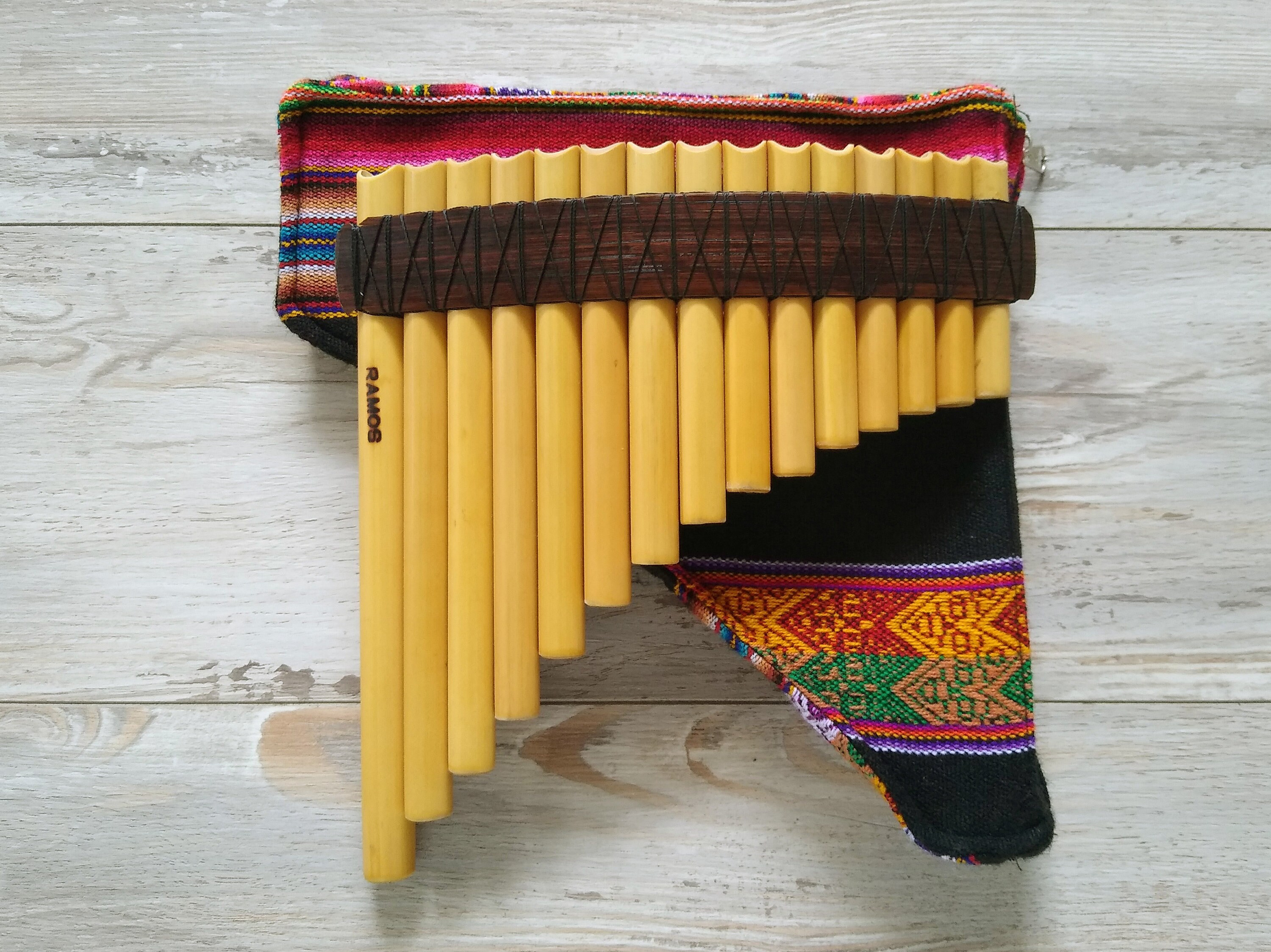 Panflute 15 Pipes Tunable Panpipe Etsy
