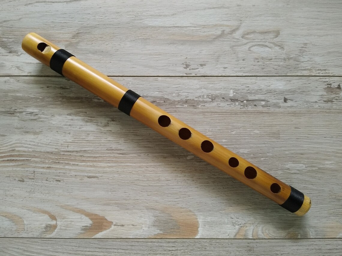 Bamboo Flute PinKullo Key in C with case Etsy