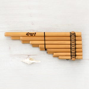 Bamboo Panflute ~ Zampoña Malta of 13 Pipes ~ for Beginners