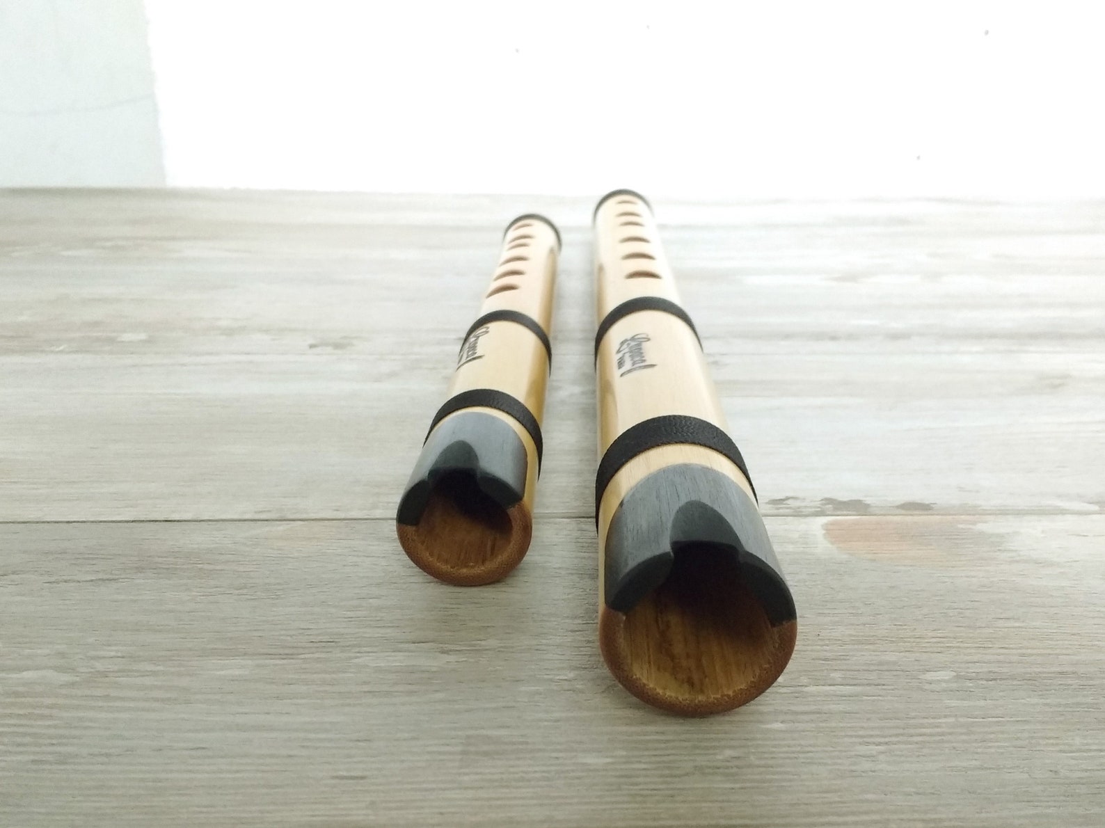 Kit of two Professional Quena Flutes with Mouthpiece from Etsy