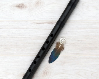 Andean Quena Flute Professional ~ Ebony Wood ~ Key in G for meditation