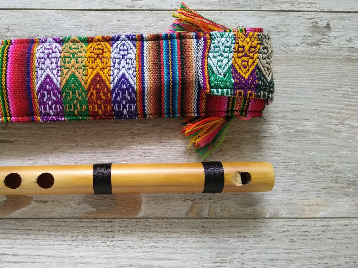 Bamboo Flute PinKullo Key in C with case Etsy