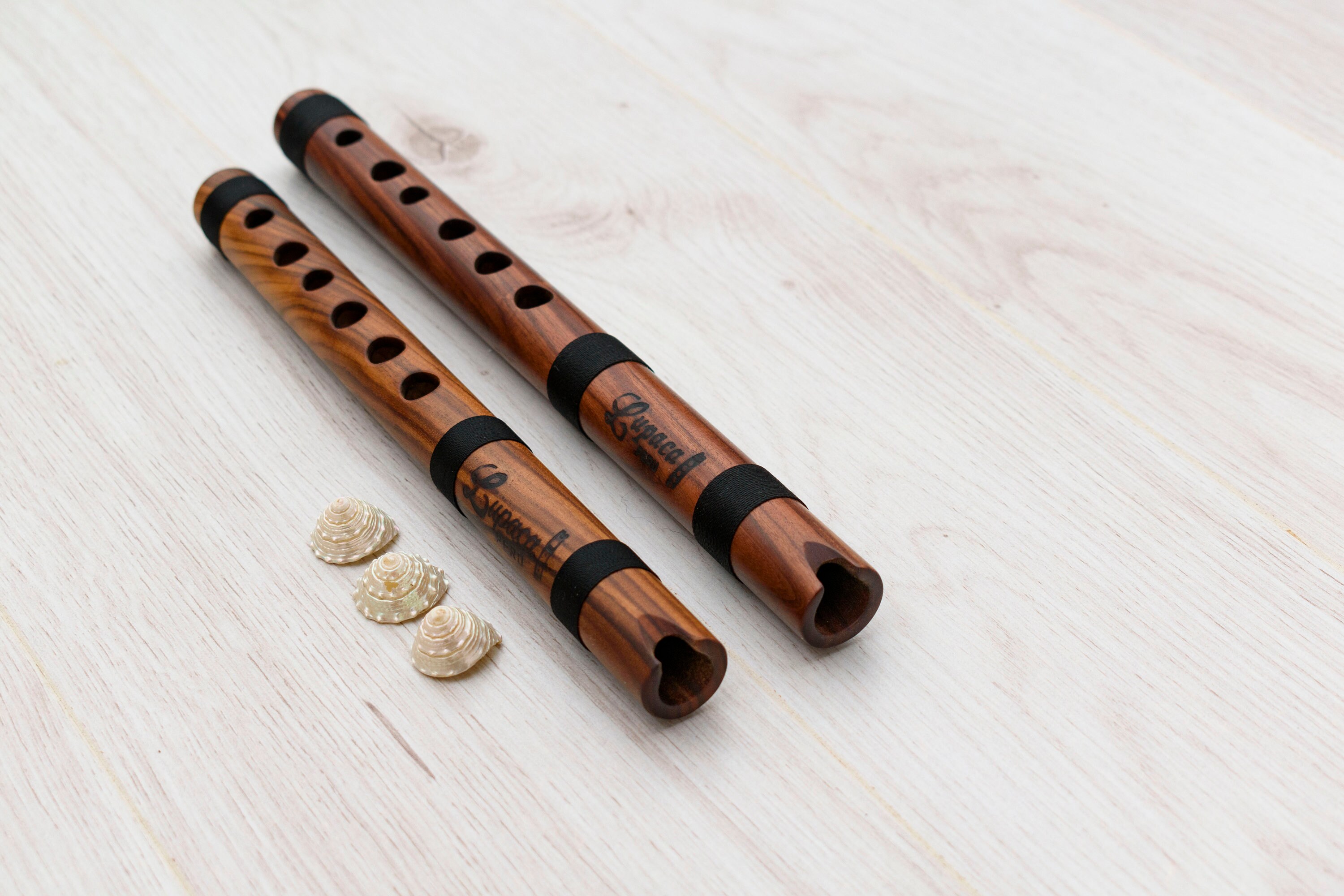 Quenilla Flutes Kit Professional with case ~ Jacaranda Wood ~ Key in C & D