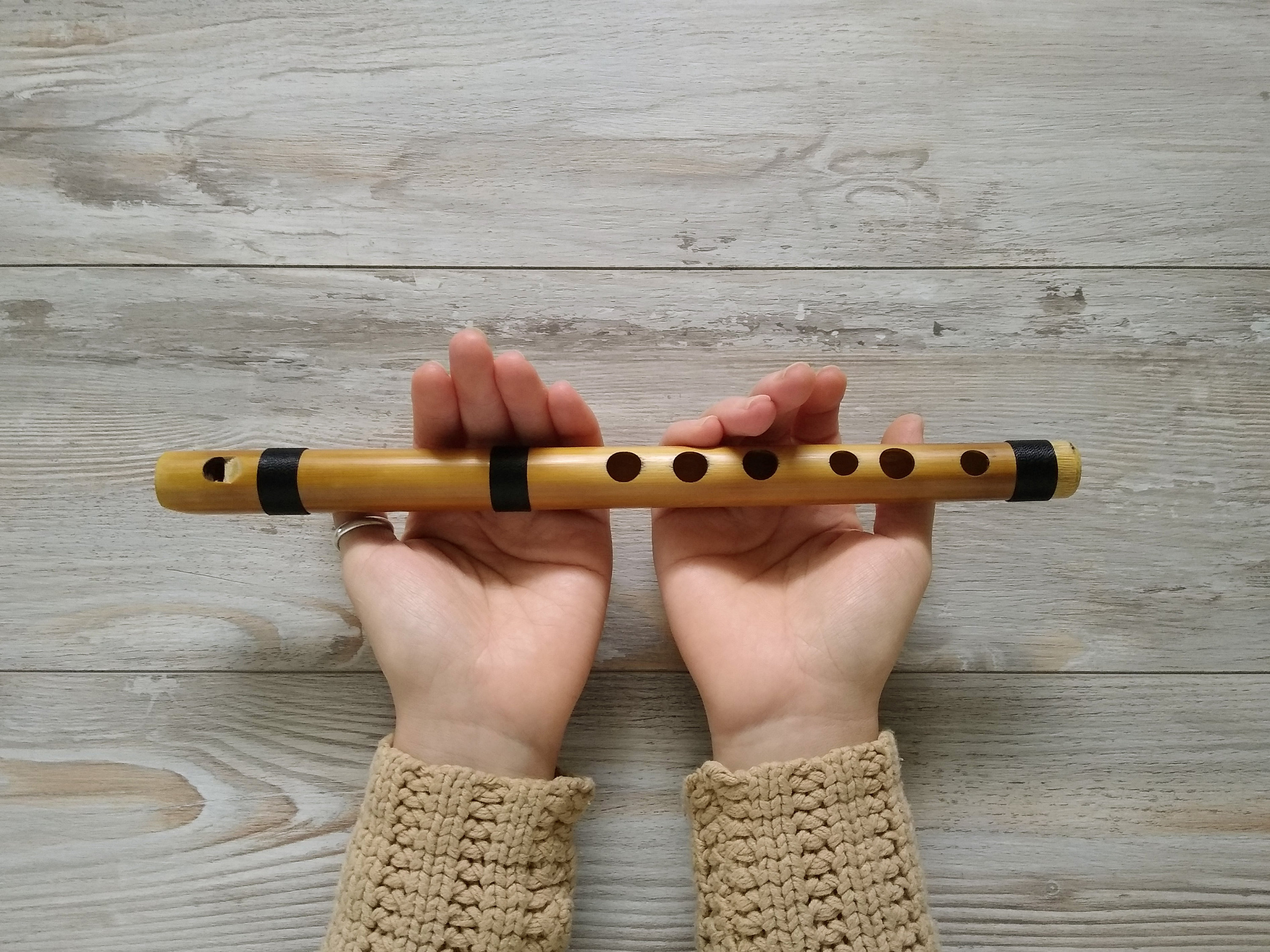 Bamboo Flute PinKullo Key in C with case Etsy