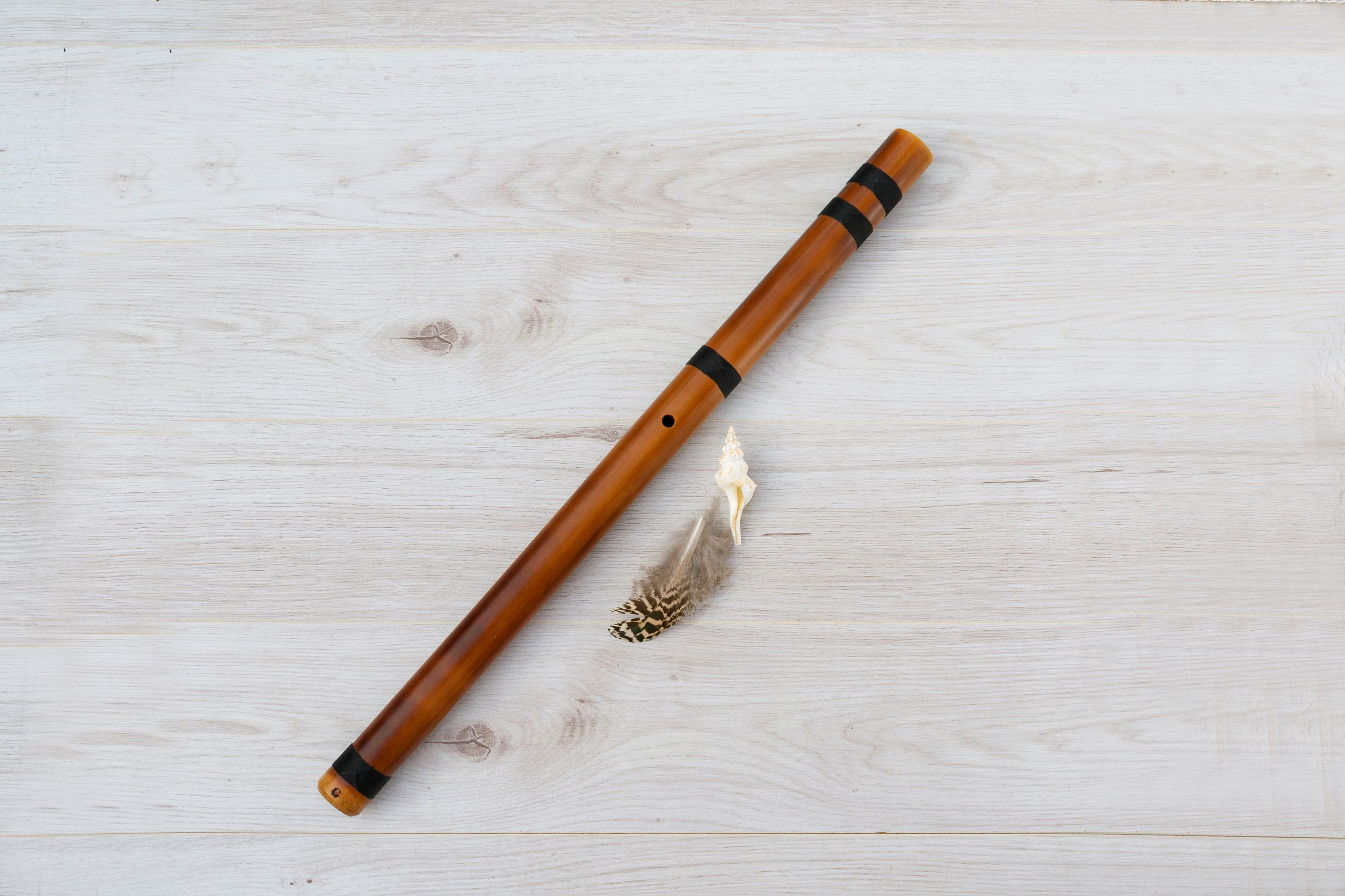 Quenacho Flute From Bamboo in Key C do With Case Etsy